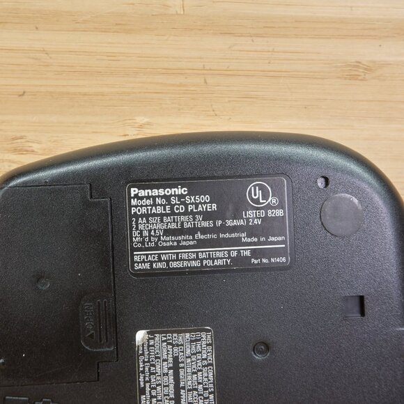 Vintage Panasonic SL-SX500 Portable CD Player / Made in Japan / Tested - Picture 6 of 7
